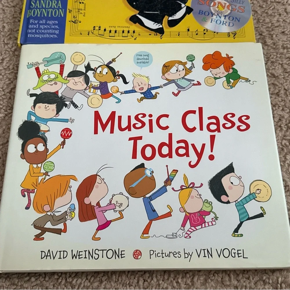 Kids Music Books Bundle RhinoceRoStar & Music Class Today Hardcover Childrens